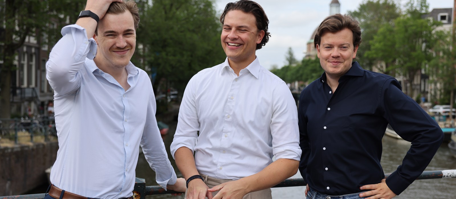 De founders van Struon: Bob, Daan en Noah